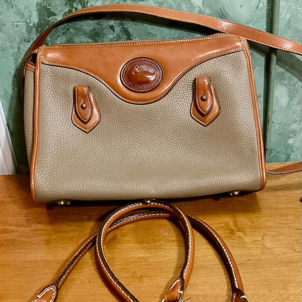 Dooney & Bourke Brown and Tan Leather Shoulder Bag vintage Never used